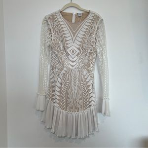 Cream and White Dress, Size Small